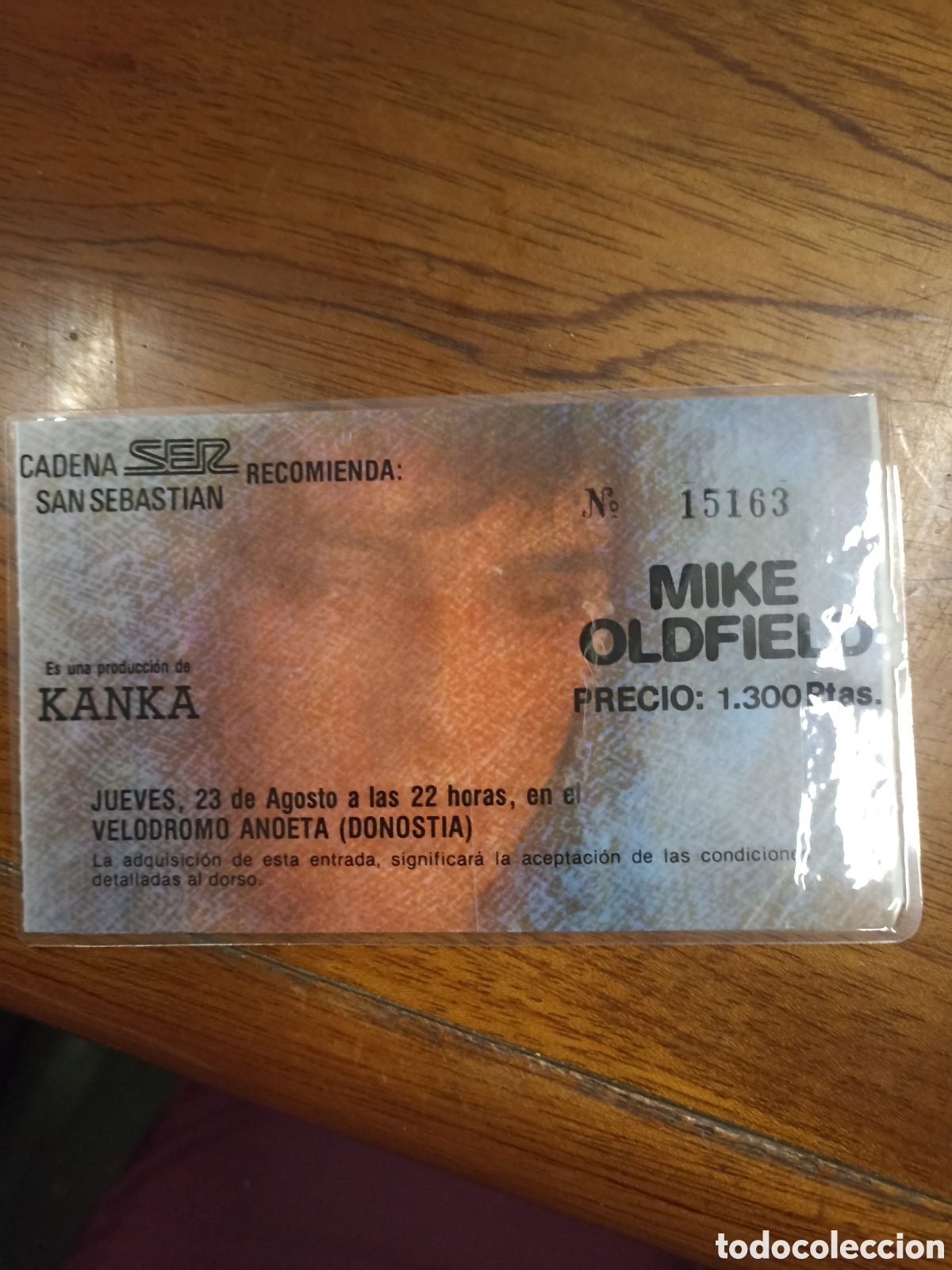 Entradas antiguas de conciertos: Mike Oldfield entrada de Kanka - Foto 1