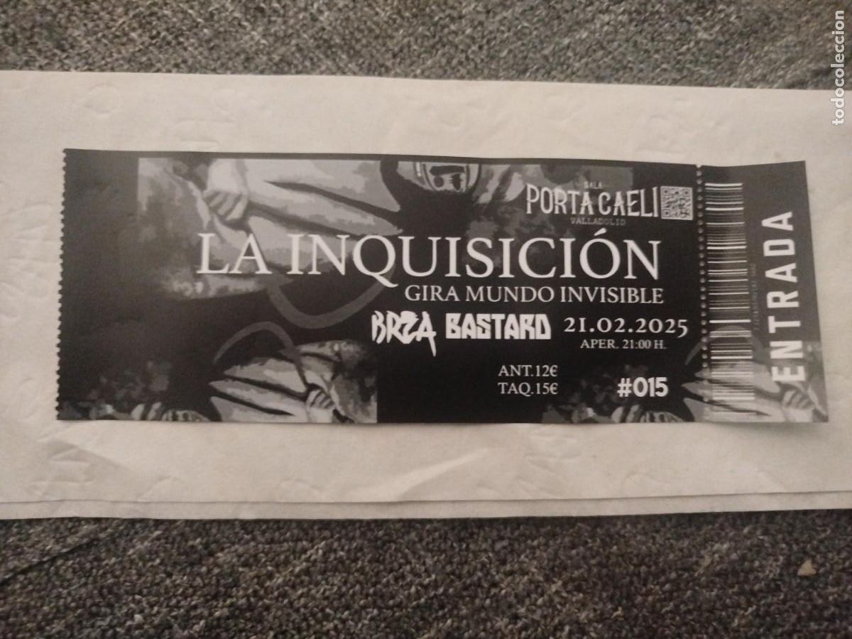 Entradas antiguas de conciertos: Entrada La Inquisici&oacute;n en Valladolid - Foto 1