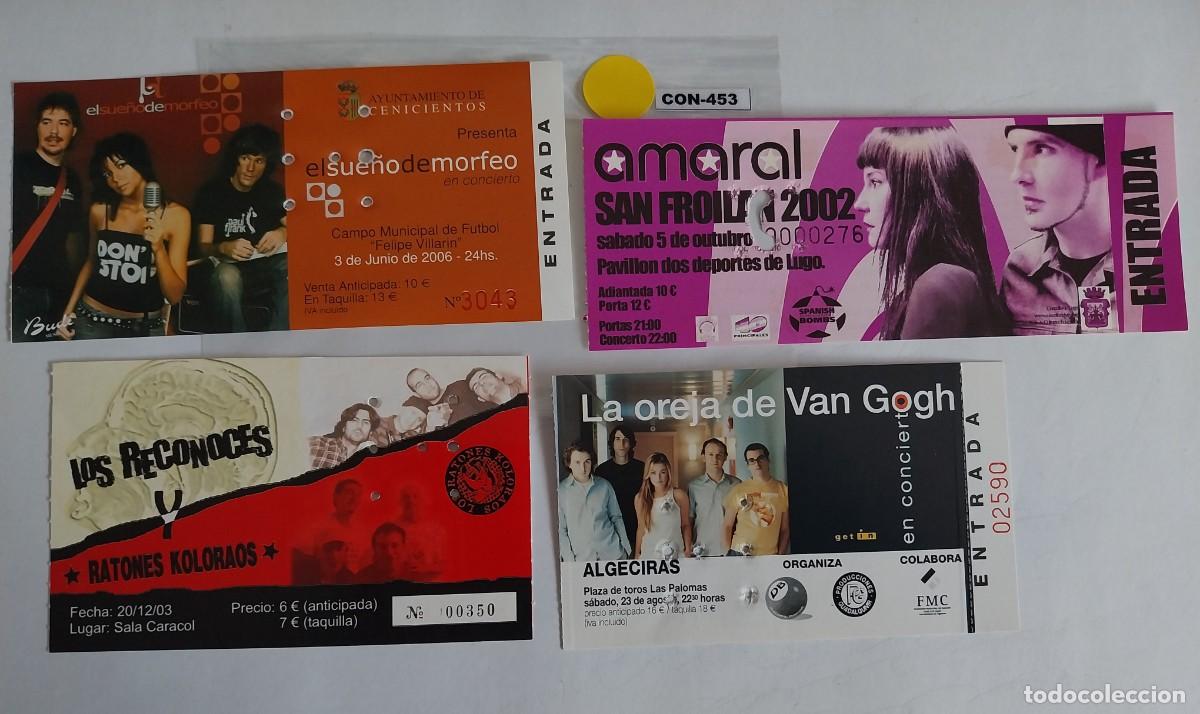 Entradas antiguas de conciertos: entradas de conciertos - Foto 1
