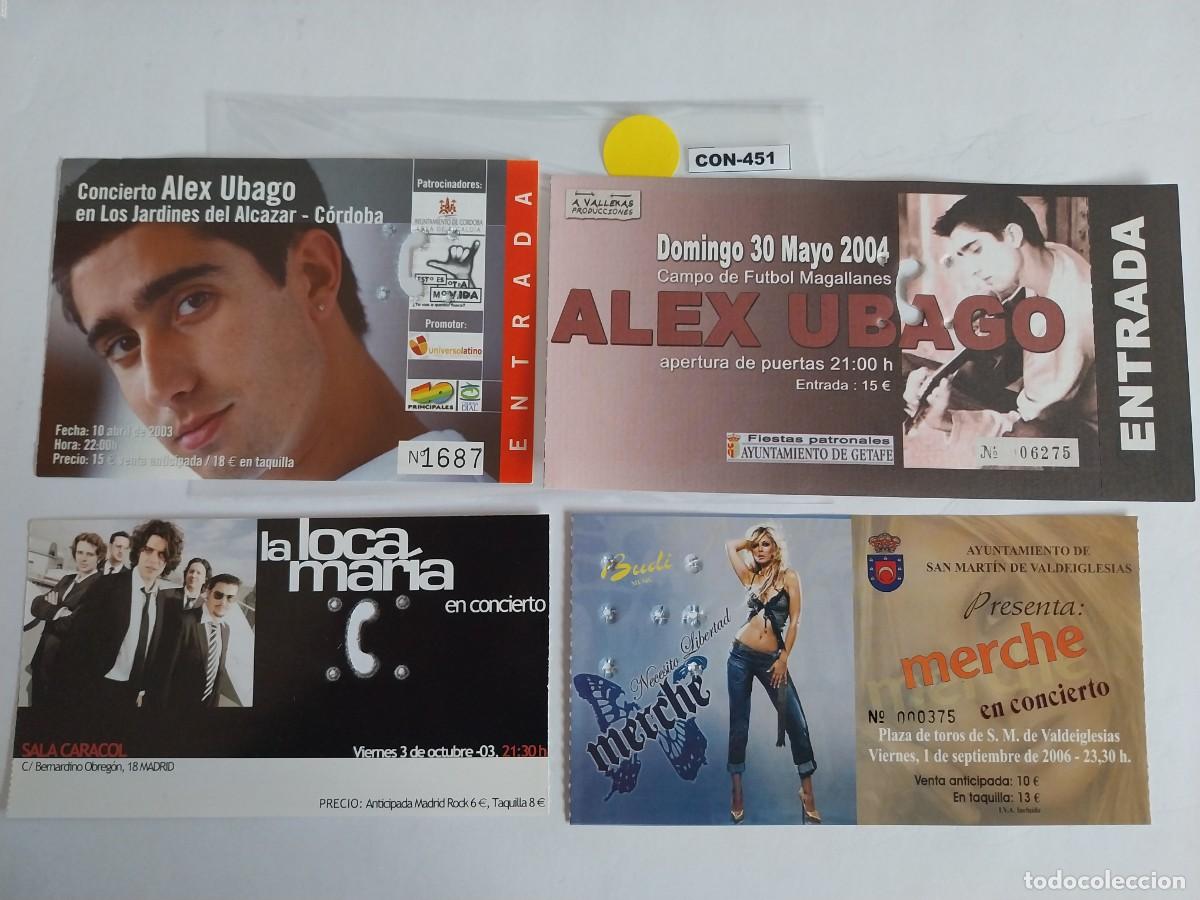 Entradas antiguas de conciertos: Alex Ubago (conciertos) - Foto 1