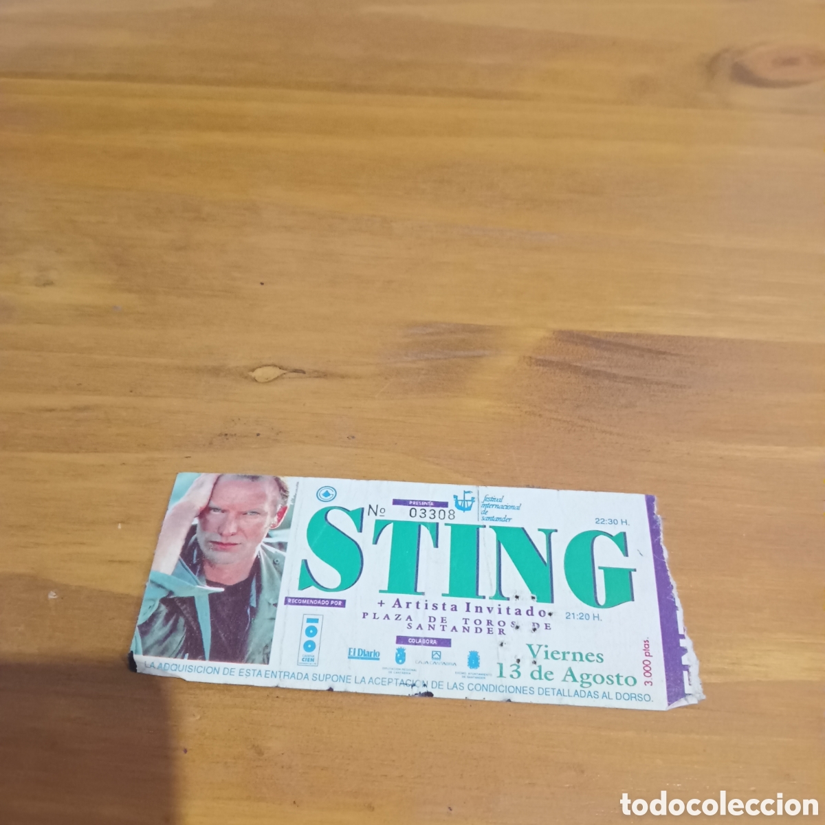 Entradas antiguas de conciertos: Entrada Sting concierto - Foto 3