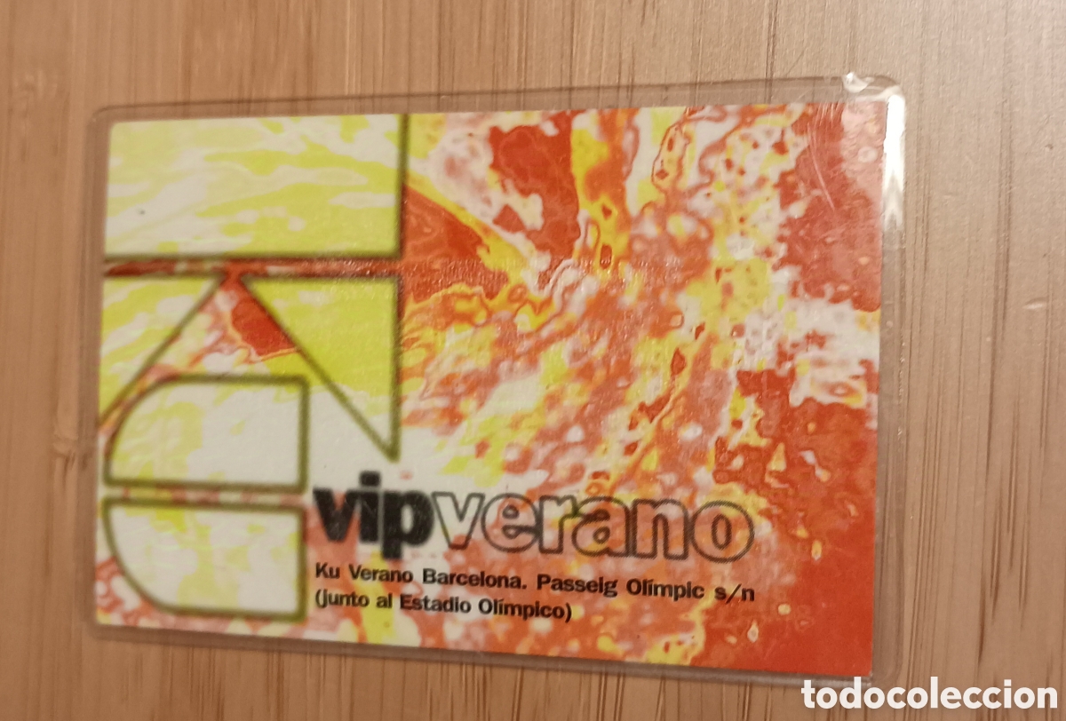 Entradas antiguas de conciertos: PASE VIP DISCOTECA KU - Foto 1