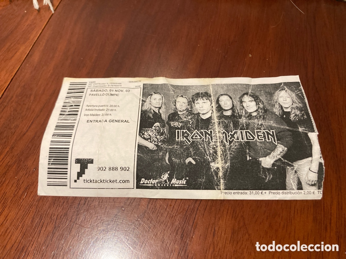 Entradas antiguas de conciertos: Entrada Iron Maiden Varceloba 2003 - Foto 1