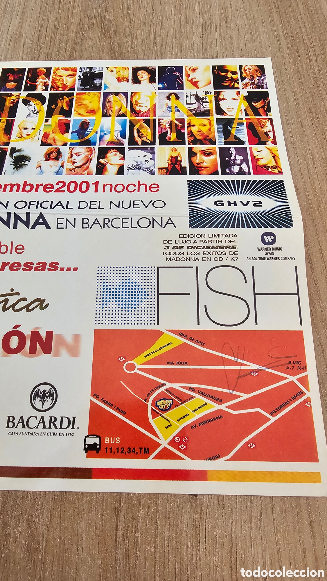 Entradas antiguas de conciertos: Invitaci&oacute;n presentaci&oacute;n disco &rdquo;Madonna&rdquo; - Foto 6