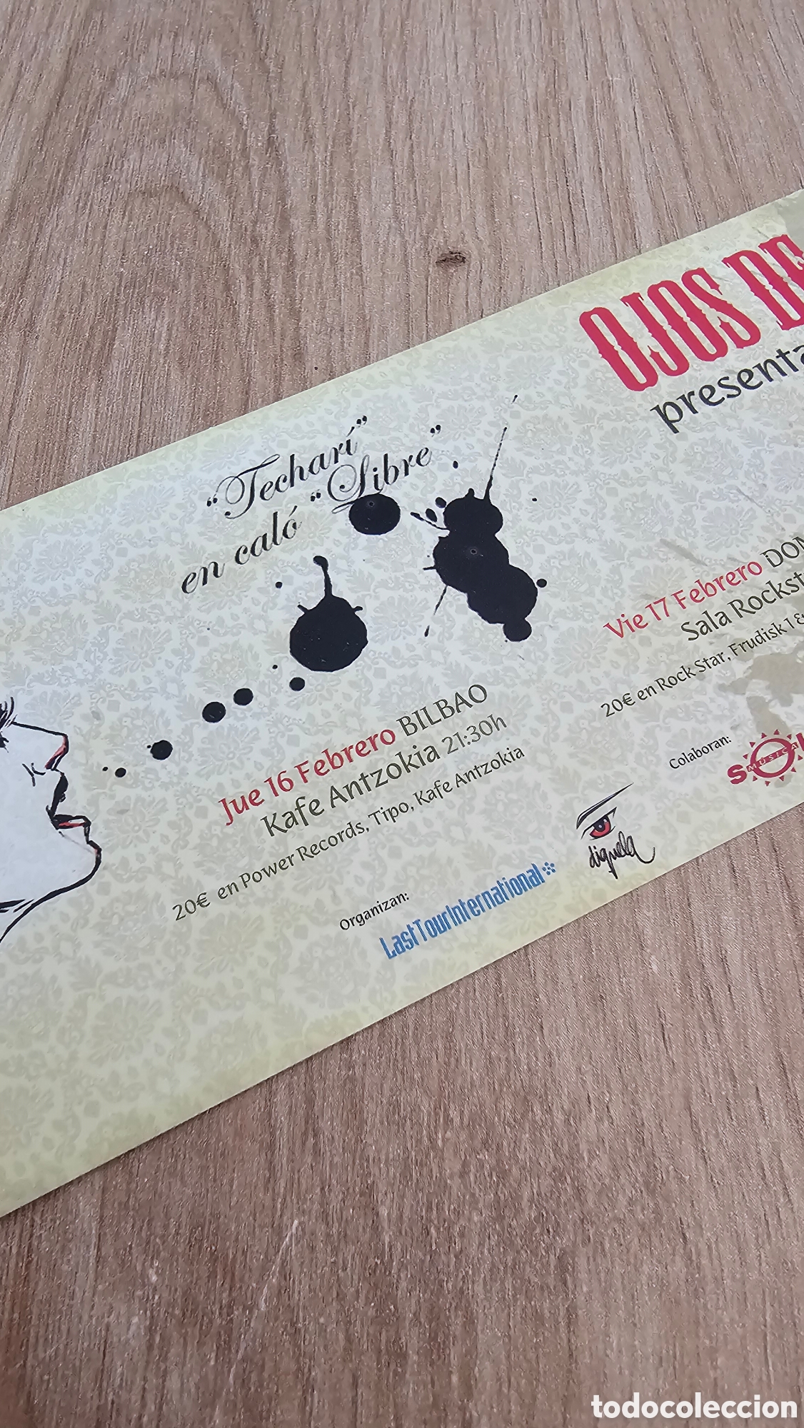 Entradas antiguas de conciertos: Presentaci&oacute;n &rdquo;Ojos de Brujo&rdquo; Techar&iacute; - Foto 5