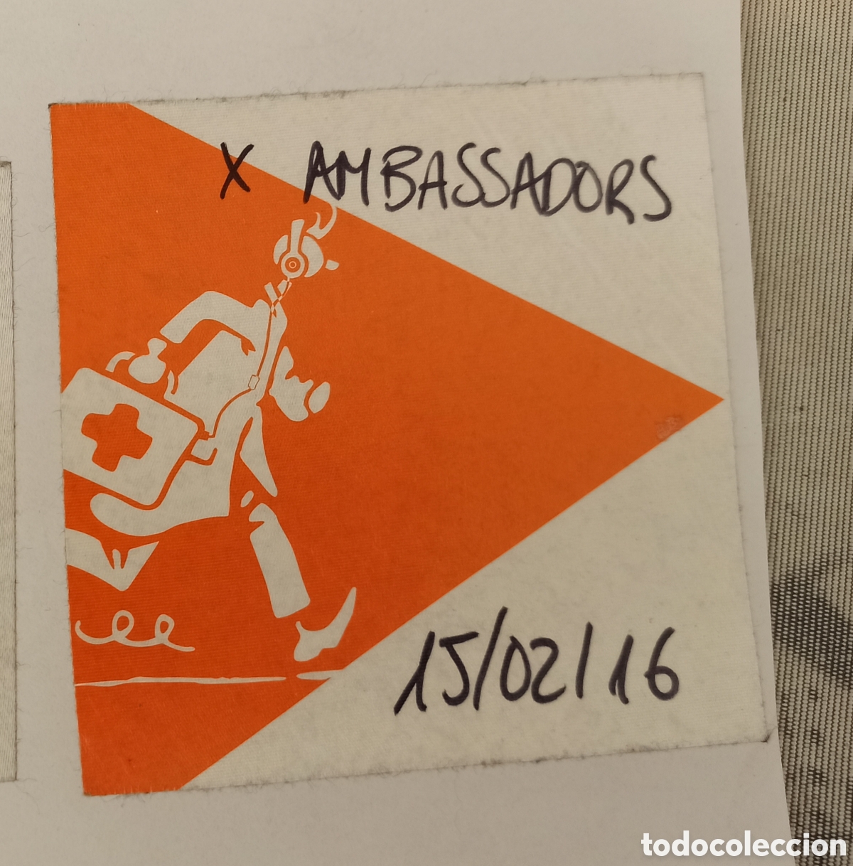 Entradas antiguas de conciertos: Ambassadors Bacstage Pass 2016 - Foto 1