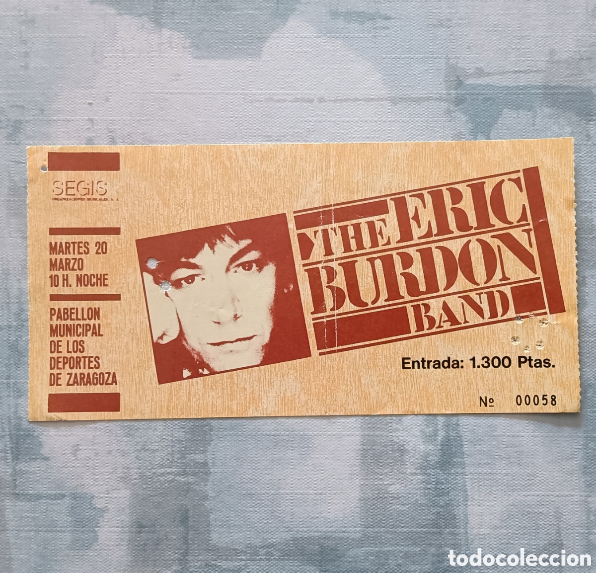Entradas antiguas de conciertos: Entrada Eric Burdon Band - Foto 1