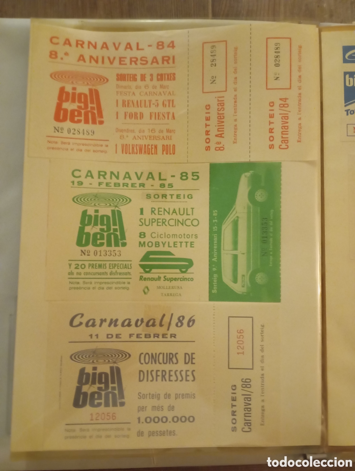 Entradas antiguas de conciertos: Bigben entradas antiguas - Foto 3