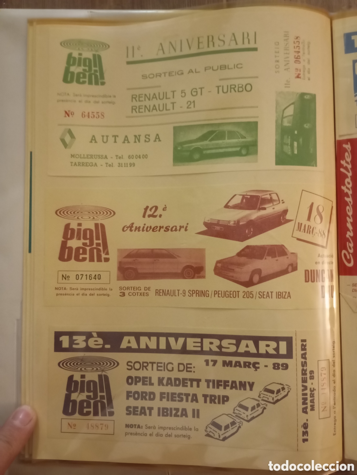Entradas antiguas de conciertos: Bigben entradas antiguas - Foto 7
