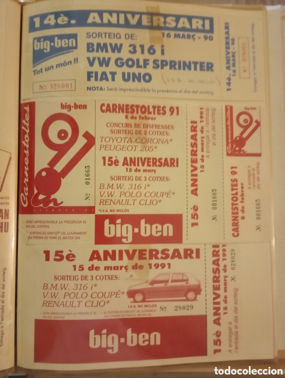 Entradas antiguas de conciertos: Bigben entradas antiguas - Foto 8