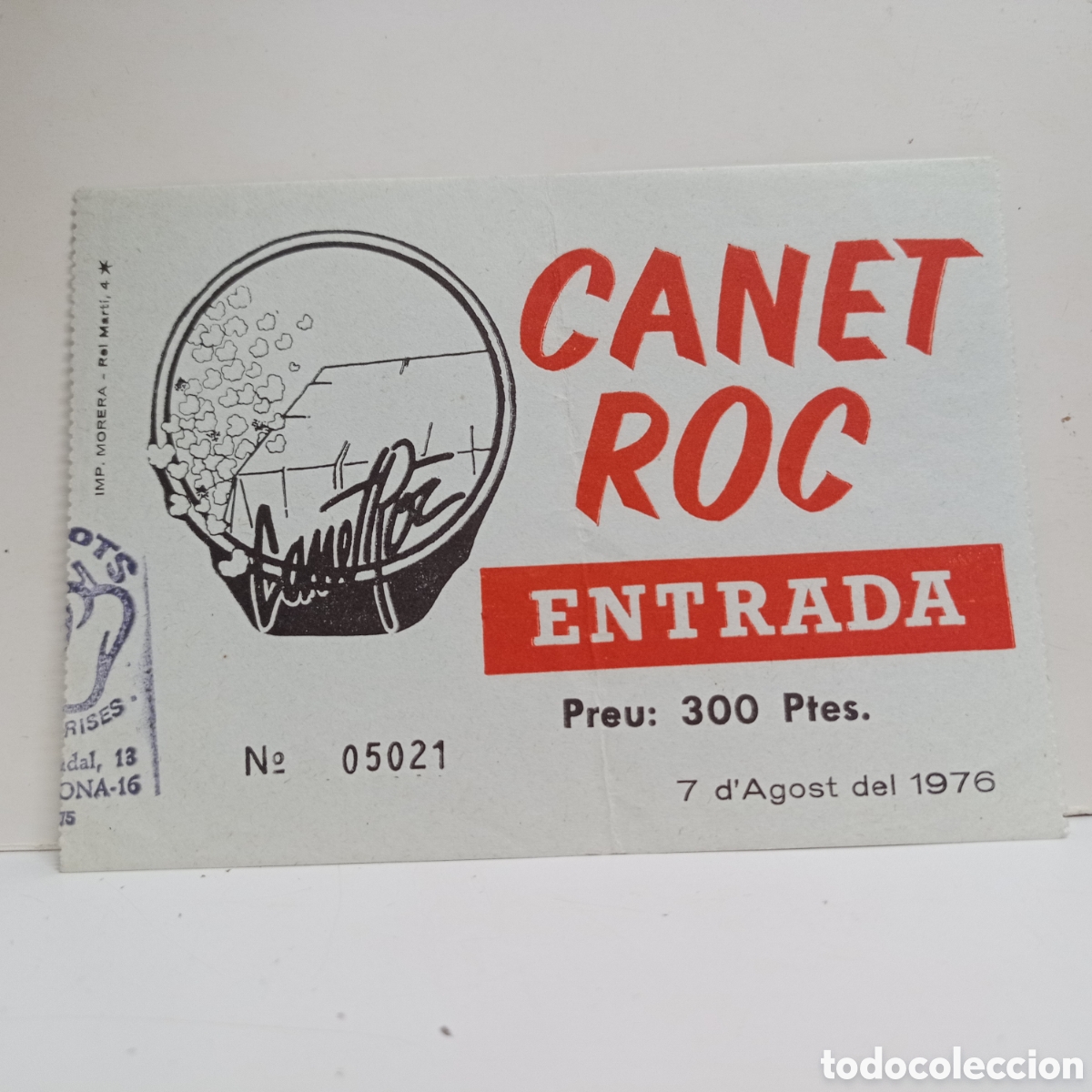 Entradas antiguas de conciertos: ENTRADA CANET ROC 1976 - Foto 1