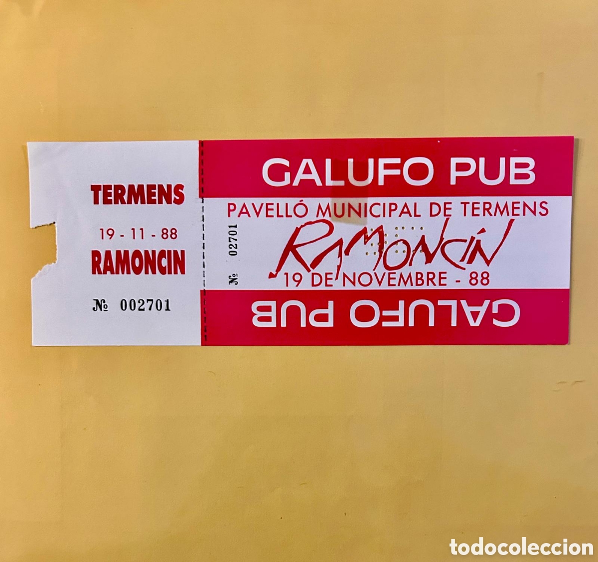 Entradas antiguas de conciertos: Entrada de concierto Ramoncin - Foto 1