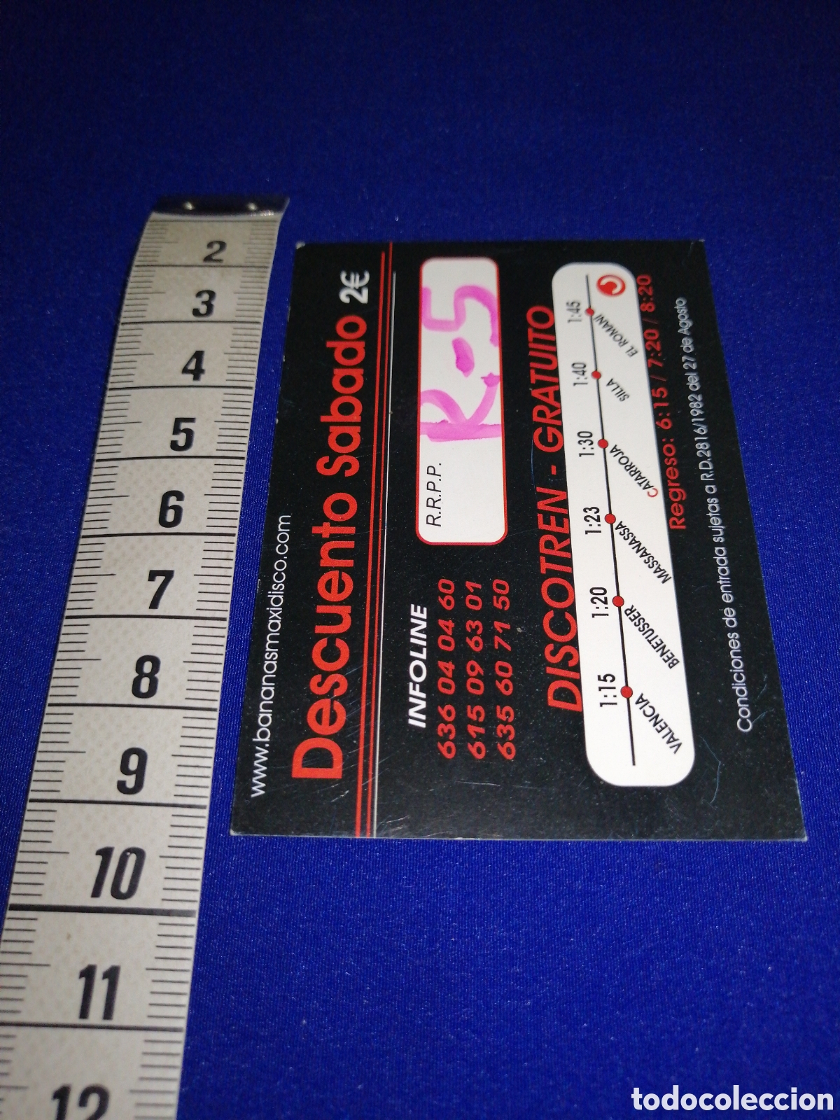 Entradas antiguas de conciertos: DISCOTECA BANANAS MAXI DISCO FLYER - Foto 2