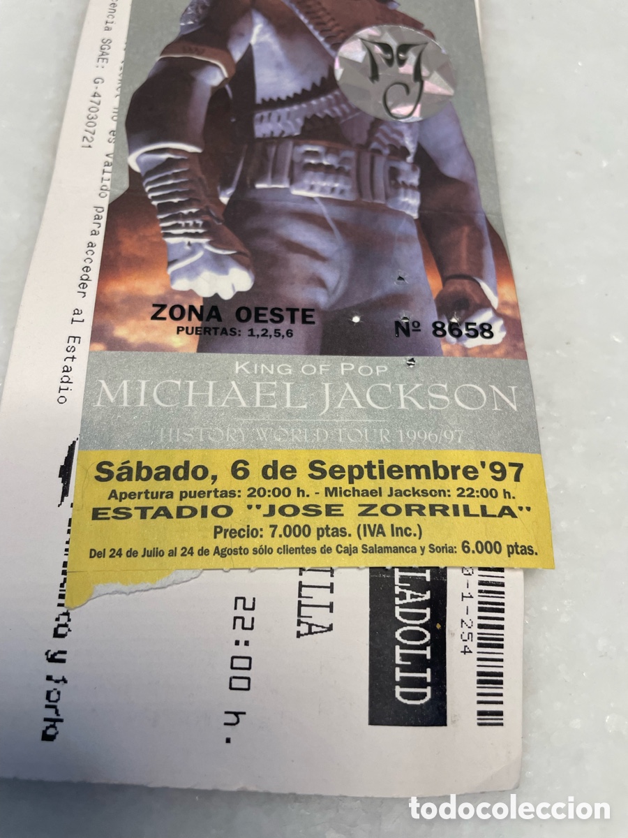Entradas antiguas de conciertos: Entrada concierto Michael Jackson 1997 - Foto 6