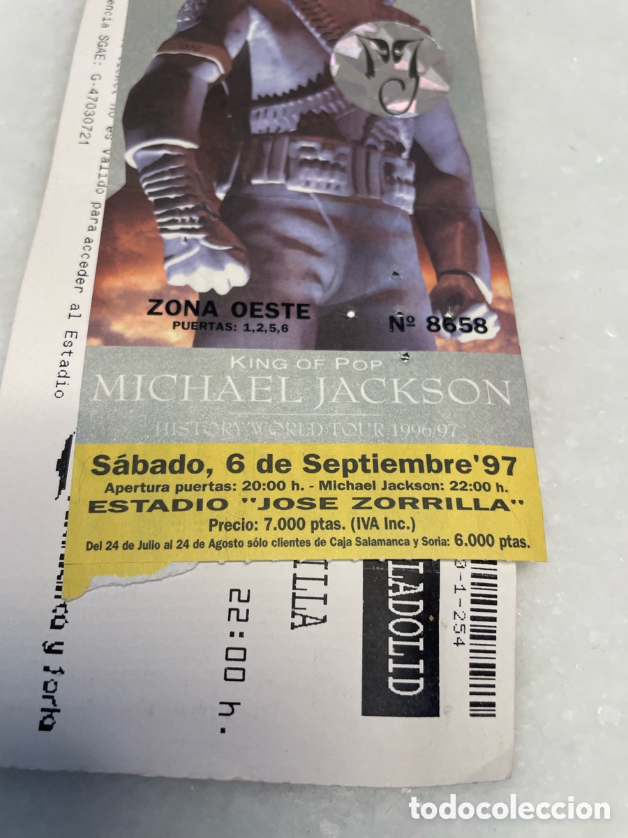 Entradas antiguas de conciertos: Entrada concierto Michael Jackson 1997 - Foto 7