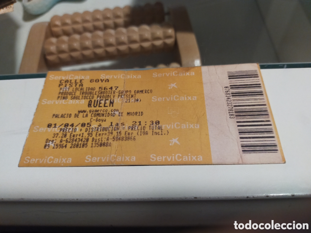 Entradas antiguas de conciertos: Entrada Queen Madrid abril 2005 - Foto 1