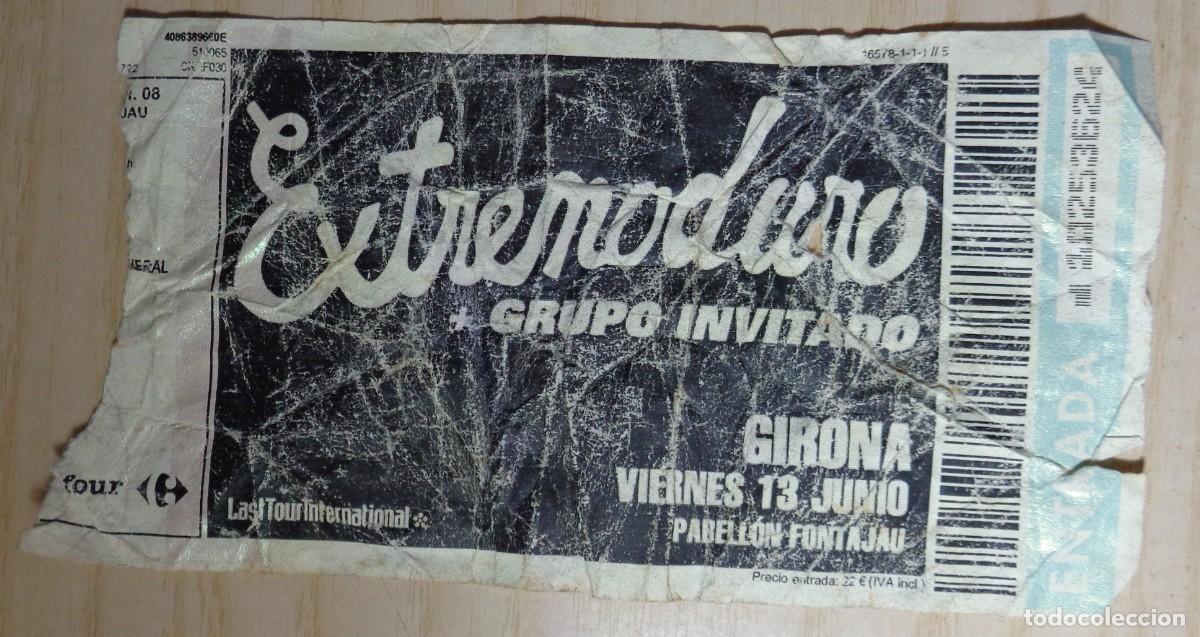 Entradas antiguas de conciertos: ENTRADA CONCIERTO EXTREMODURO - Foto 1