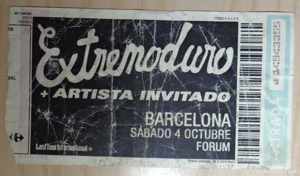 Entradas antiguas de conciertos: ENTRADA CONCIERTO EXTREMODURO - Foto 1