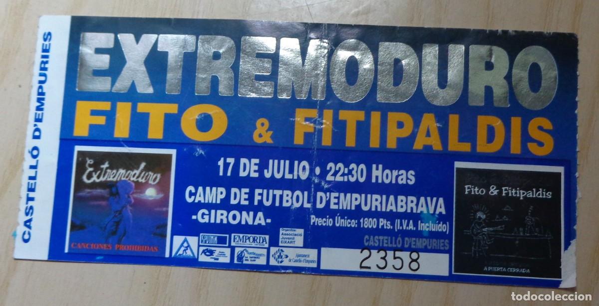 Entradas antiguas de conciertos: ENTRADA CONCIERTO EXTREMODURO - Foto 1
