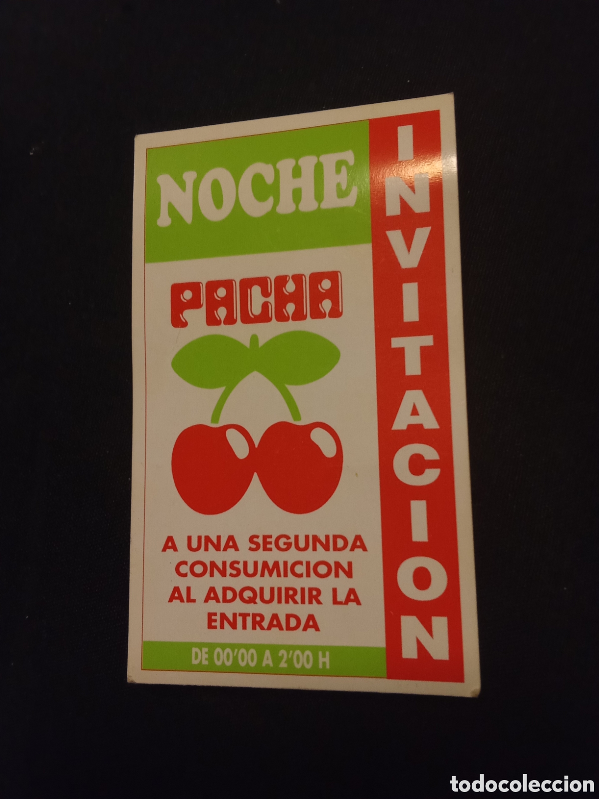 Entradas antiguas de conciertos: INVITACI&Oacute;N DE DISCOTECA PACHA - Foto 1