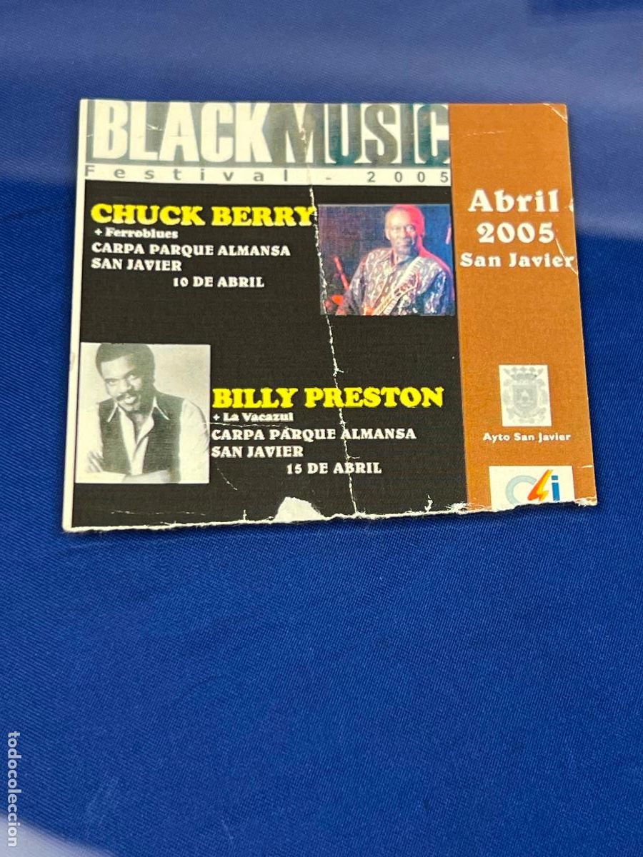 Biglietti di Concerti: ENTRADA CONCIERTO CHUCK BERRY BILLY PRESTON