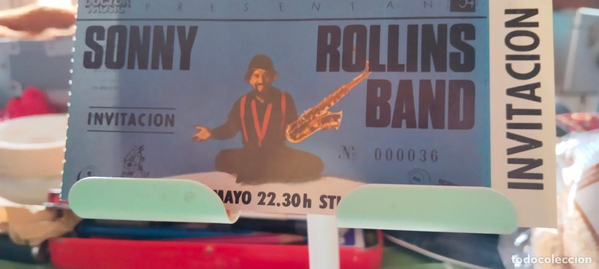 Entradas Antiguas de Conciertos: SONNY ROLLING BAND ENTRADA INVITACION 1985 STUDIO 54 BARCELONA