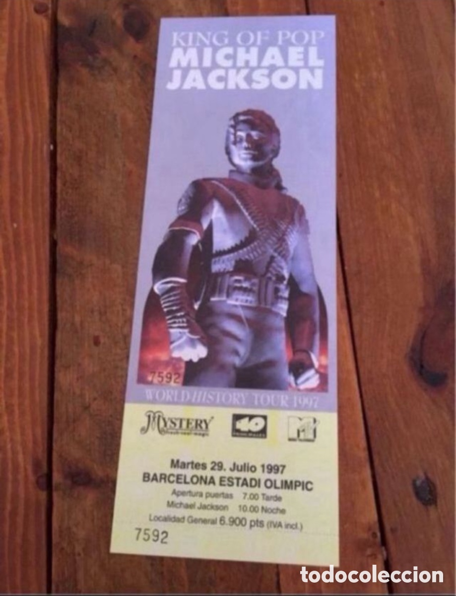 Entradas Antiguas de Conciertos: Entrada RARA Concierto Michael Jackson 1997