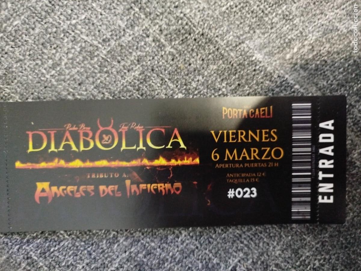 Entradas Antiguas de Conciertos: Entrada tributo &Aacute;ngeles del infierno Valladolid