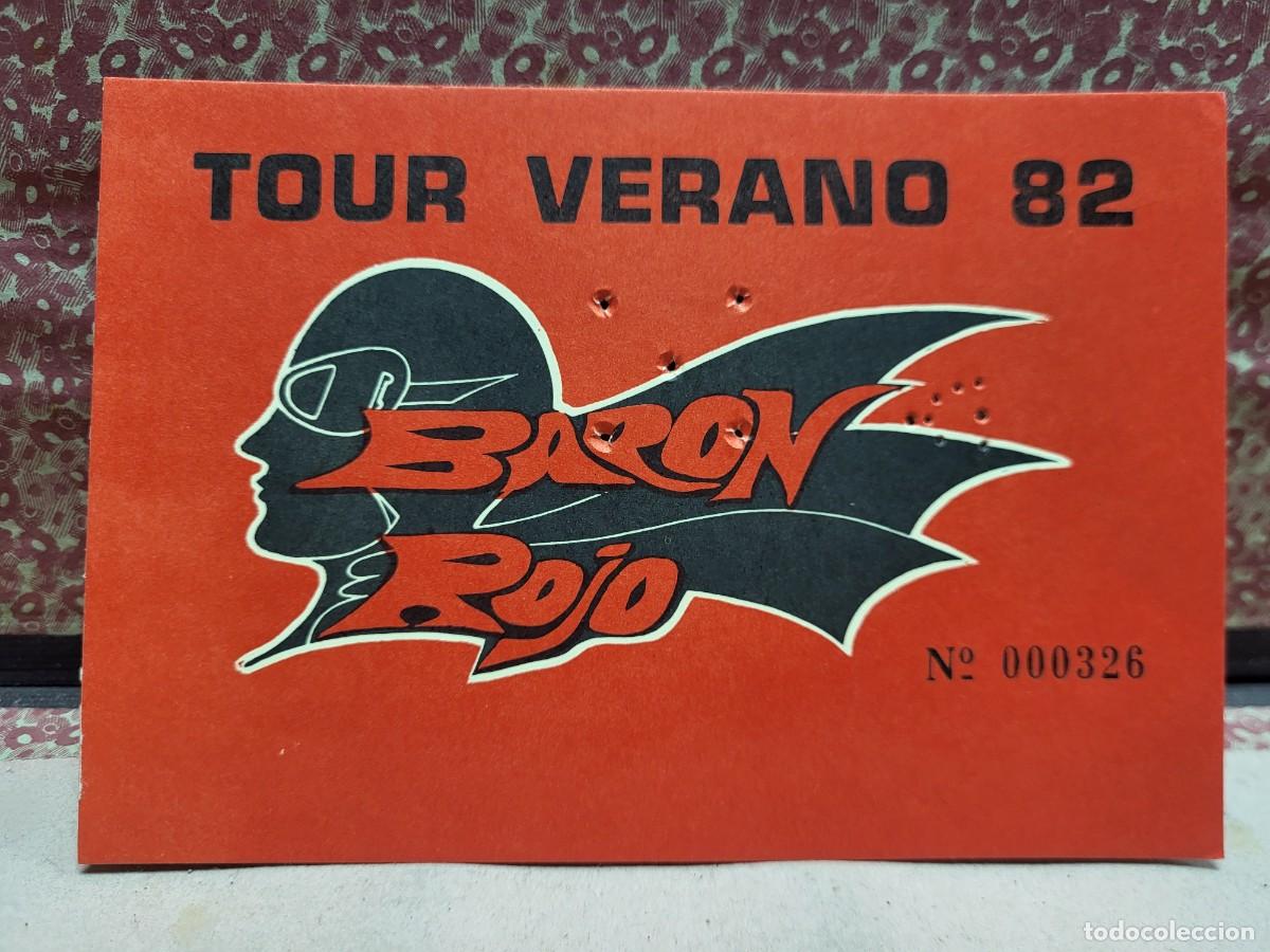 Entradas Antiguas de Conciertos: CONCIERTO MUSICA TOUR VERANO 1982 BARON ROJO