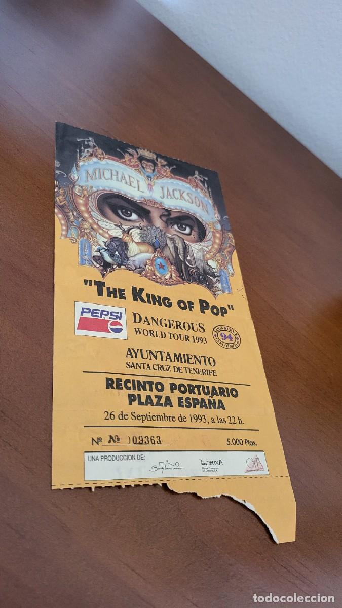Entradas Antiguas de Conciertos: Michael Jackson Entrada y Fotos