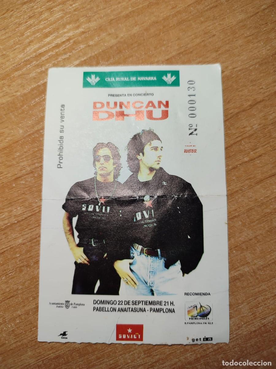 Entradas antiguas de conciertos: Entrada concierto Duncan Dhu - Foto 1