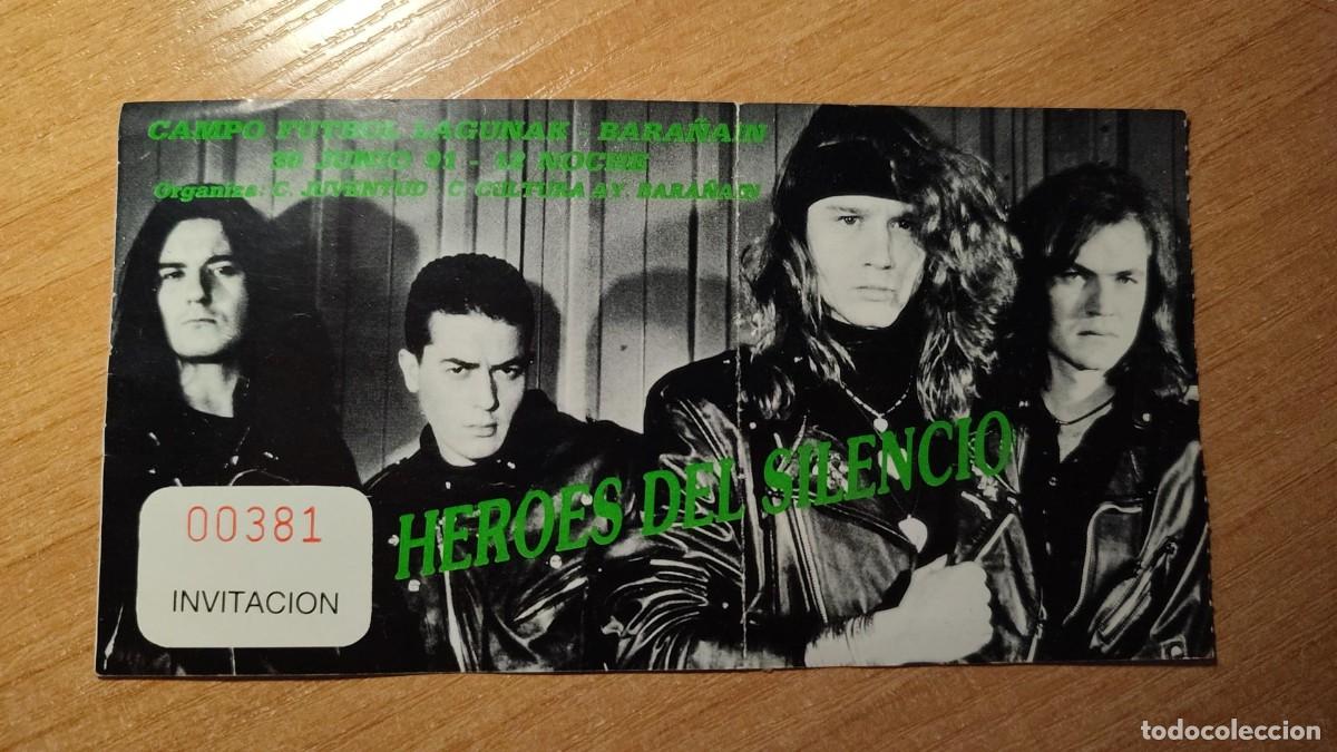 Entradas Antiguas de Conciertos: Heroes del Silencio entrada 1991
