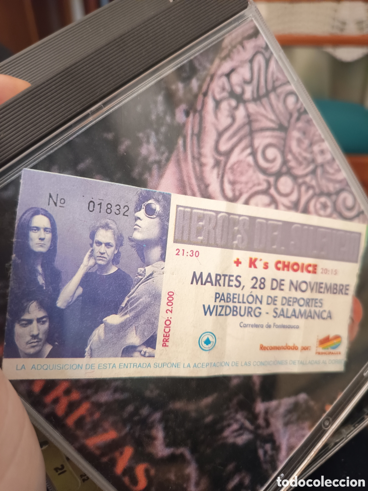Entradas Antiguas de Conciertos: Entrada H&eacute;roes del Silencio Salamanca 1996