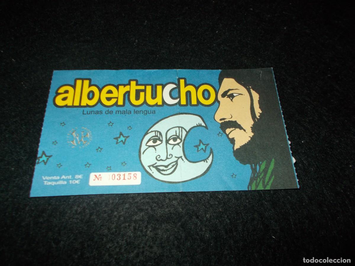 Entradas Antiguas de Conciertos: Entrada Concierto ALBERTUCHO Lunas de Mala Lengua. El Corral de las Cig&uuml;e&ntilde;as C&aacute;ceres 2006 ?. M&uacute;sica