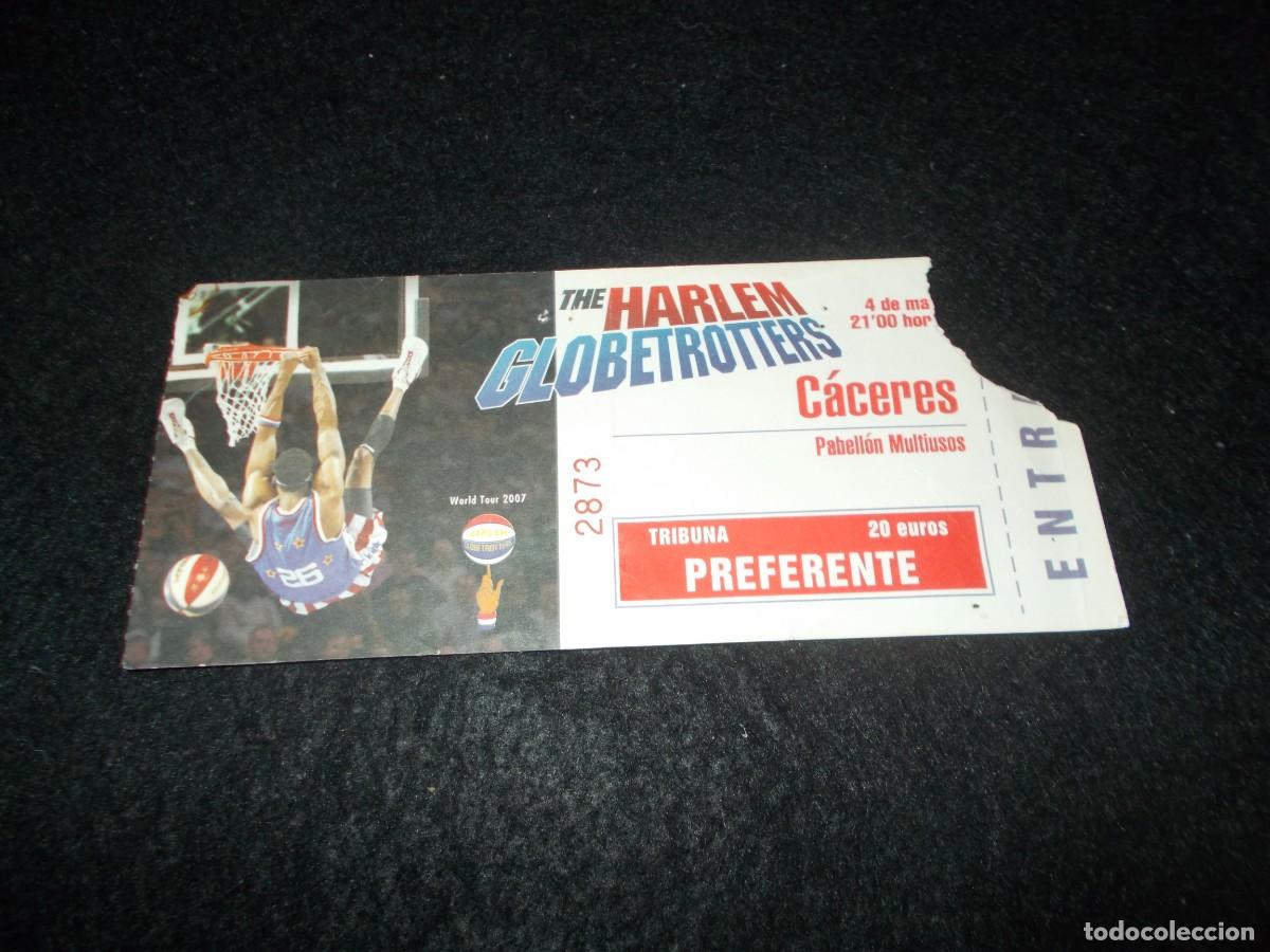 Entradas Antiguas de Conciertos: Entrada Espect&aacute;culo THE HARLEM GLOBETROTTERS World Tour 2007. Baloncesto. Pabell&oacute;n Multiusos C&aacute;ceres