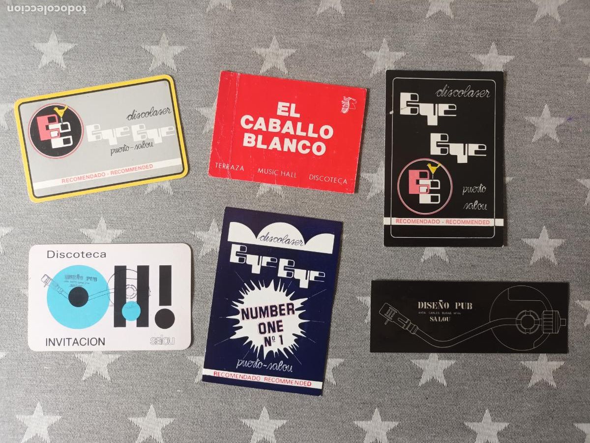 Entradas Antiguas de Conciertos: INVITACI&Oacute;N DISCOTECA SALOU. BYE BYE.EL CABALLO BLANCO. DISE&Ntilde;O PUB. DICOLASER.