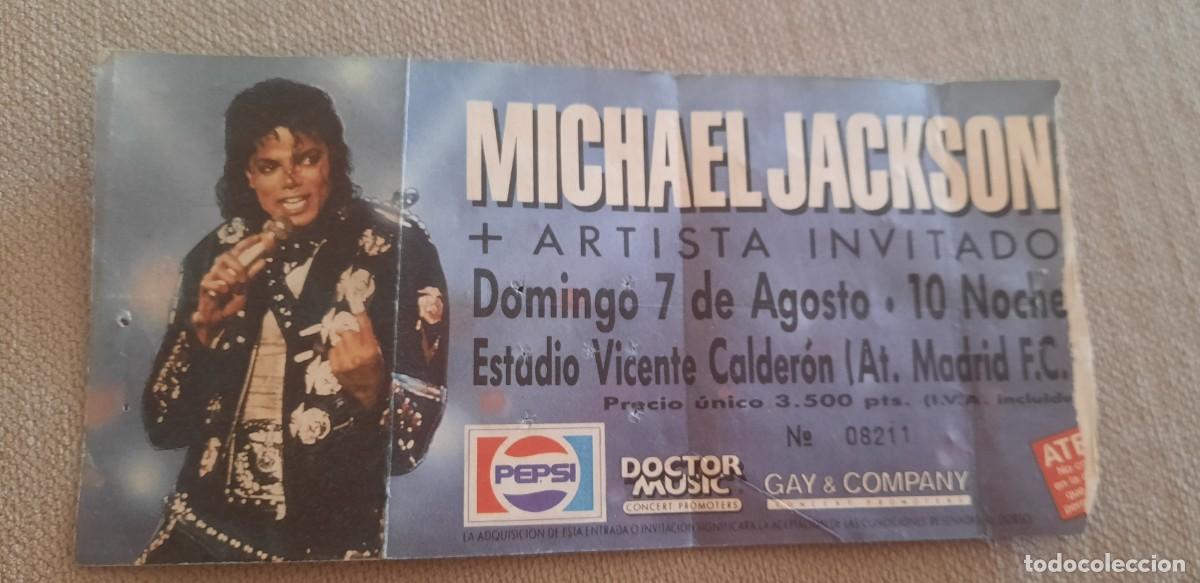Entradas Antiguas de Conciertos: Michael Jackson tour BAD