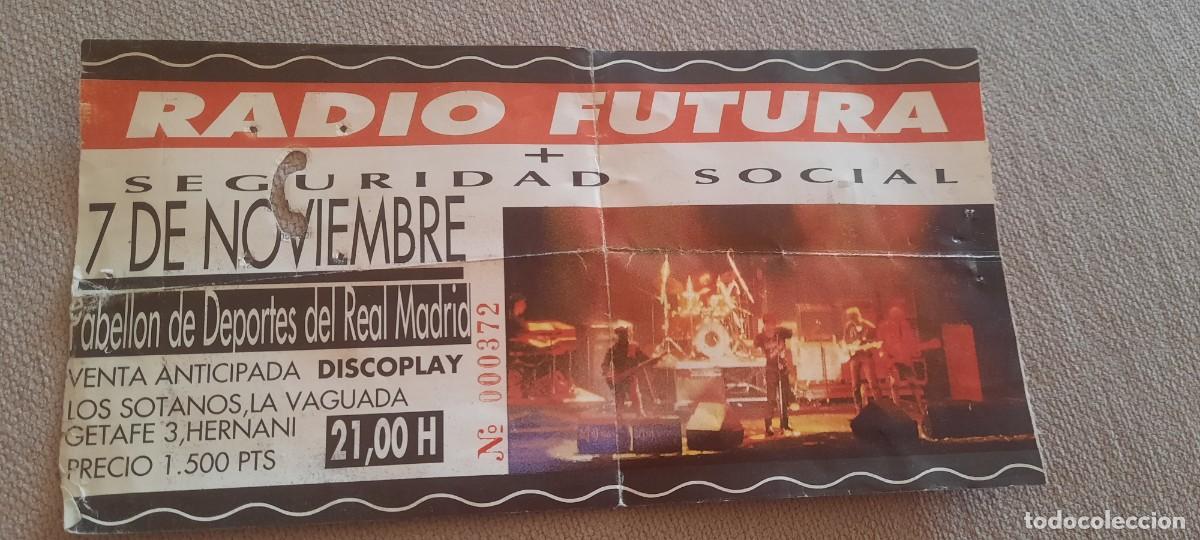 Entradas Antiguas de Conciertos: Radio Futura - Escuela de Calor