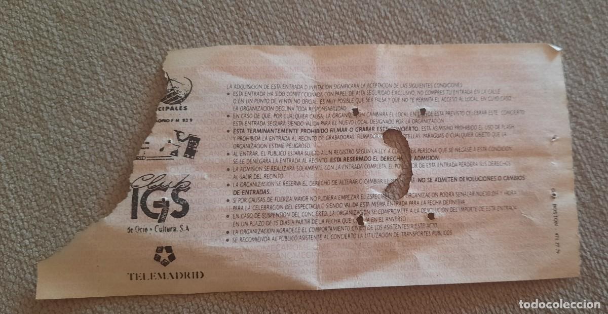Entradas antiguas de conciertos: Mecano , entrada tour 91 - Foto 2
