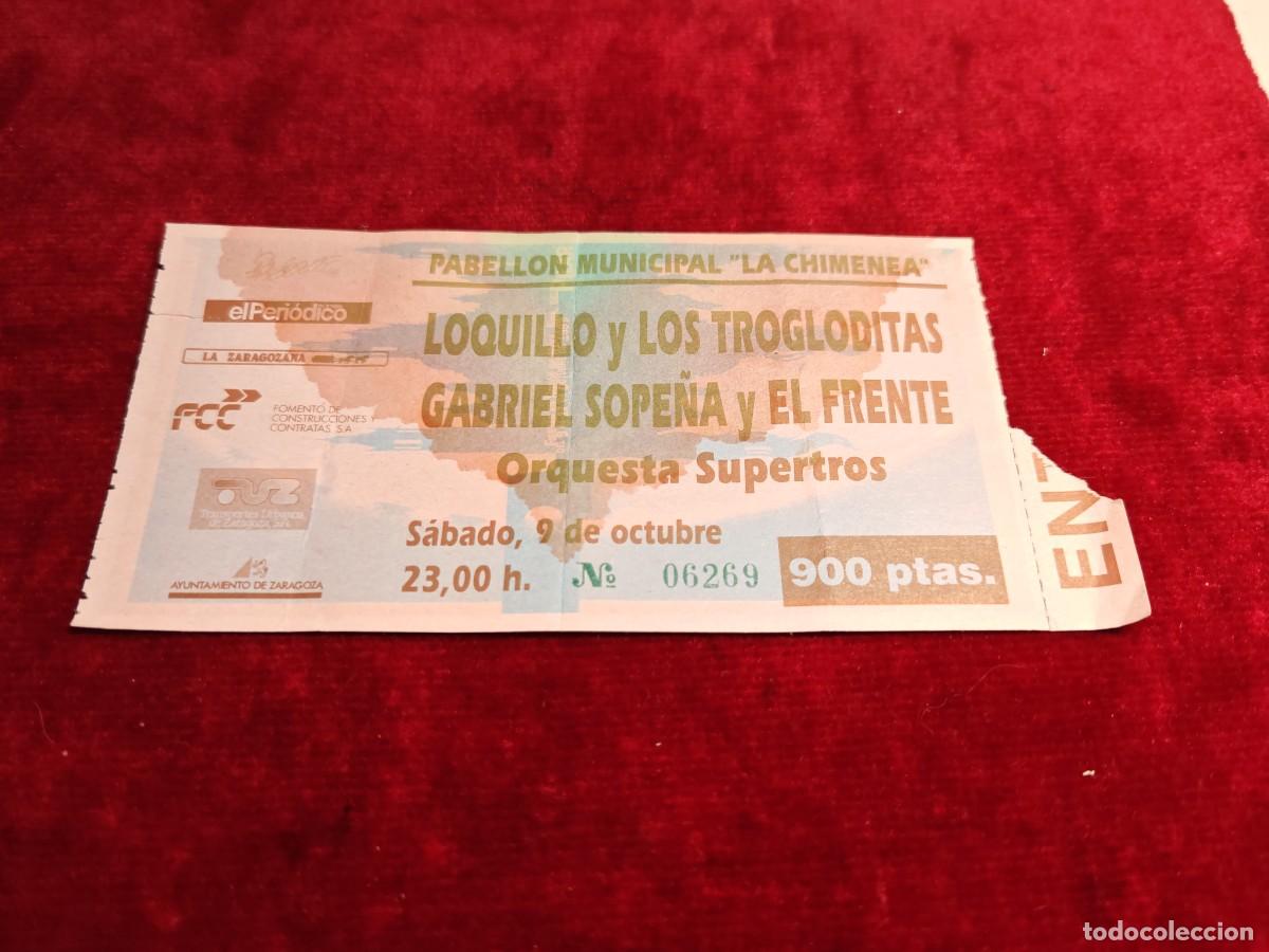 Billets de concerts: Entrada concierto Loquillo y Los trogloditas Gabriel Sope&ntilde;a y el frente pabell&oacute;n municipal la chimen