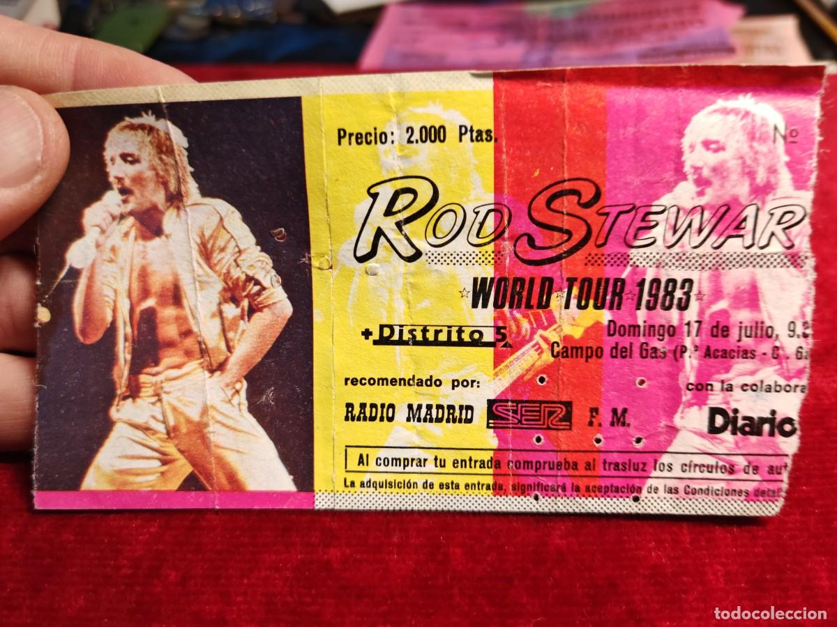 Tickets for concerts: Entrada concierto Rod Stewart world tour 1983