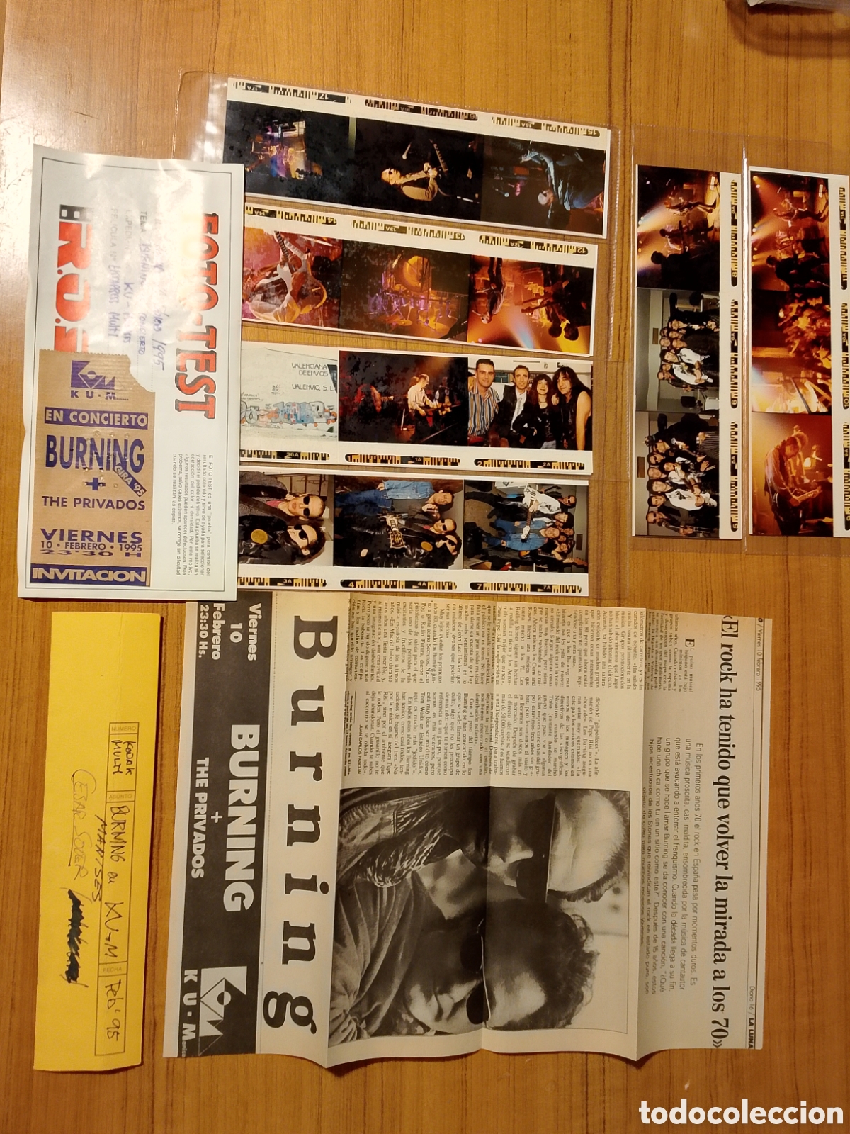 Entradas Antiguas de Conciertos: ENTRADA DISCOTECA KU MANISES MAS REPORTAJE BURNING GIRA 95 ruta bakalao material raro e imposible