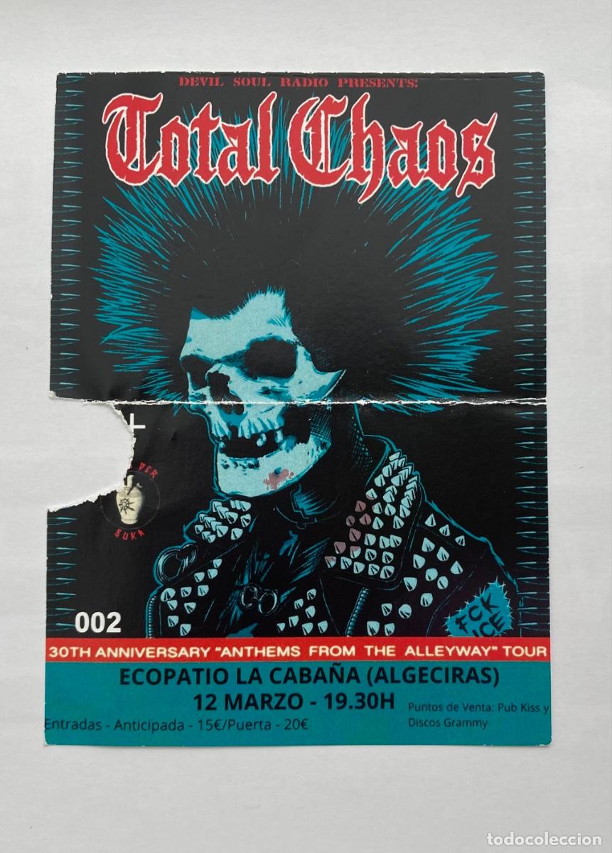 Billets de concerts: Total Chaos entrada concierto Algeciras punk hardcore