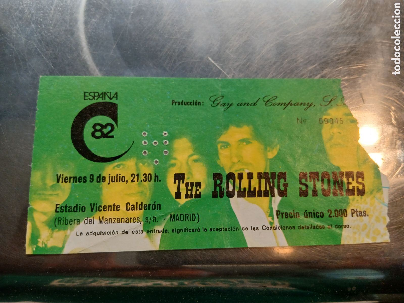 Konzert-Eintrittskarten: THE ROLLING STONES ESPA&Ntilde;A 82 .VIERNES 9 DE JULIO ,21.30