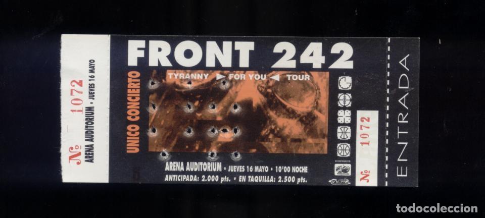 Entradas antiguas de conciertos: Front 242 Valencia 1996 - Foto 1
