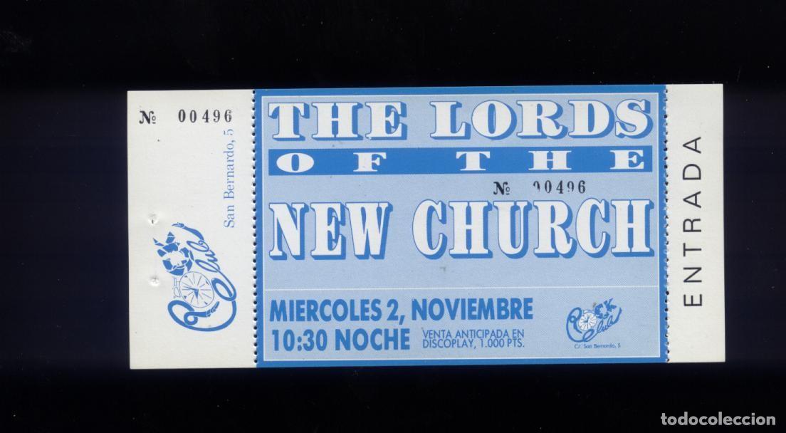 Entradas Antiguas de Conciertos: The Lords of the New Church Madrid 1988 Rock Club