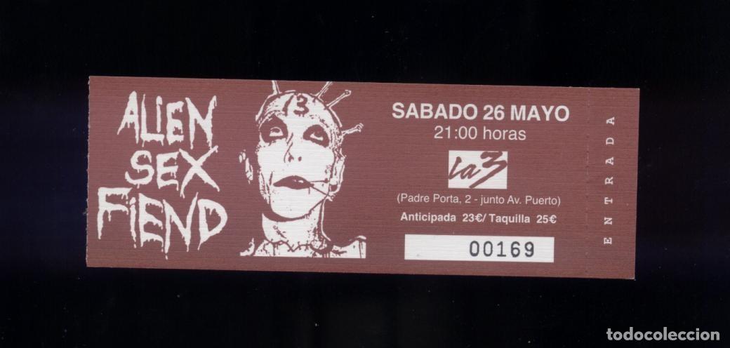 Entradas Antiguas de Conciertos: Alien Sex Fiend Valencia La 3 2012