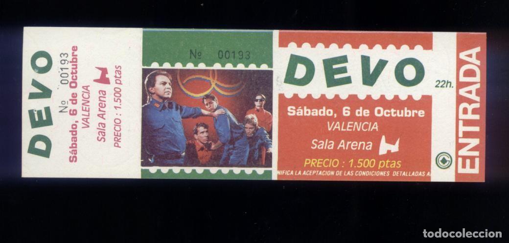 Entradas antiguas de conciertos: Devo Valencia Sala Arena 1989 - Foto 1