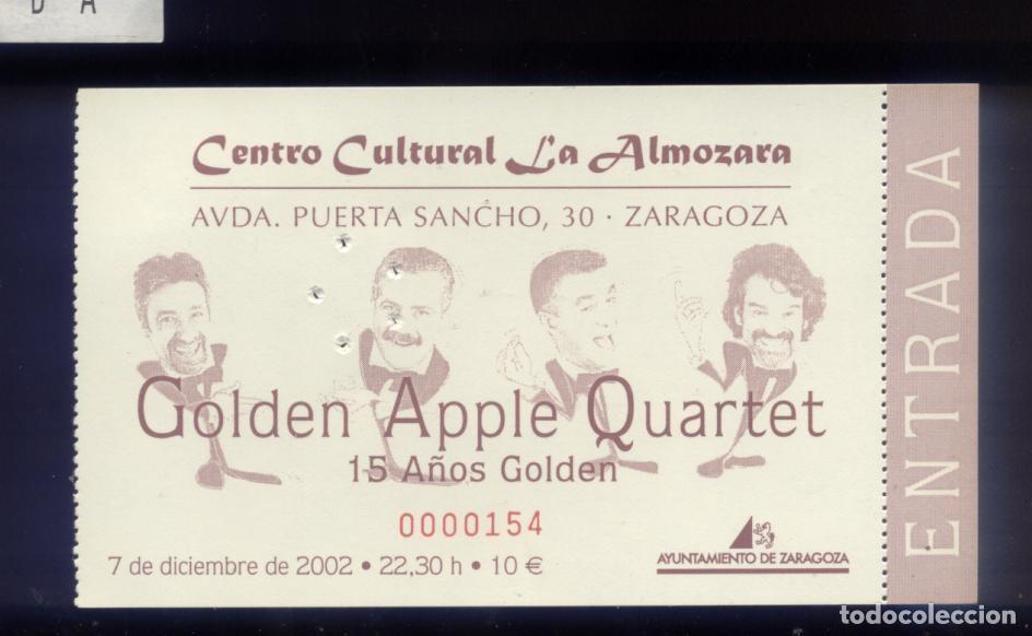 Entradas Antiguas de Conciertos: Golden Apple Quartet Centro Cultural Almozara 2002