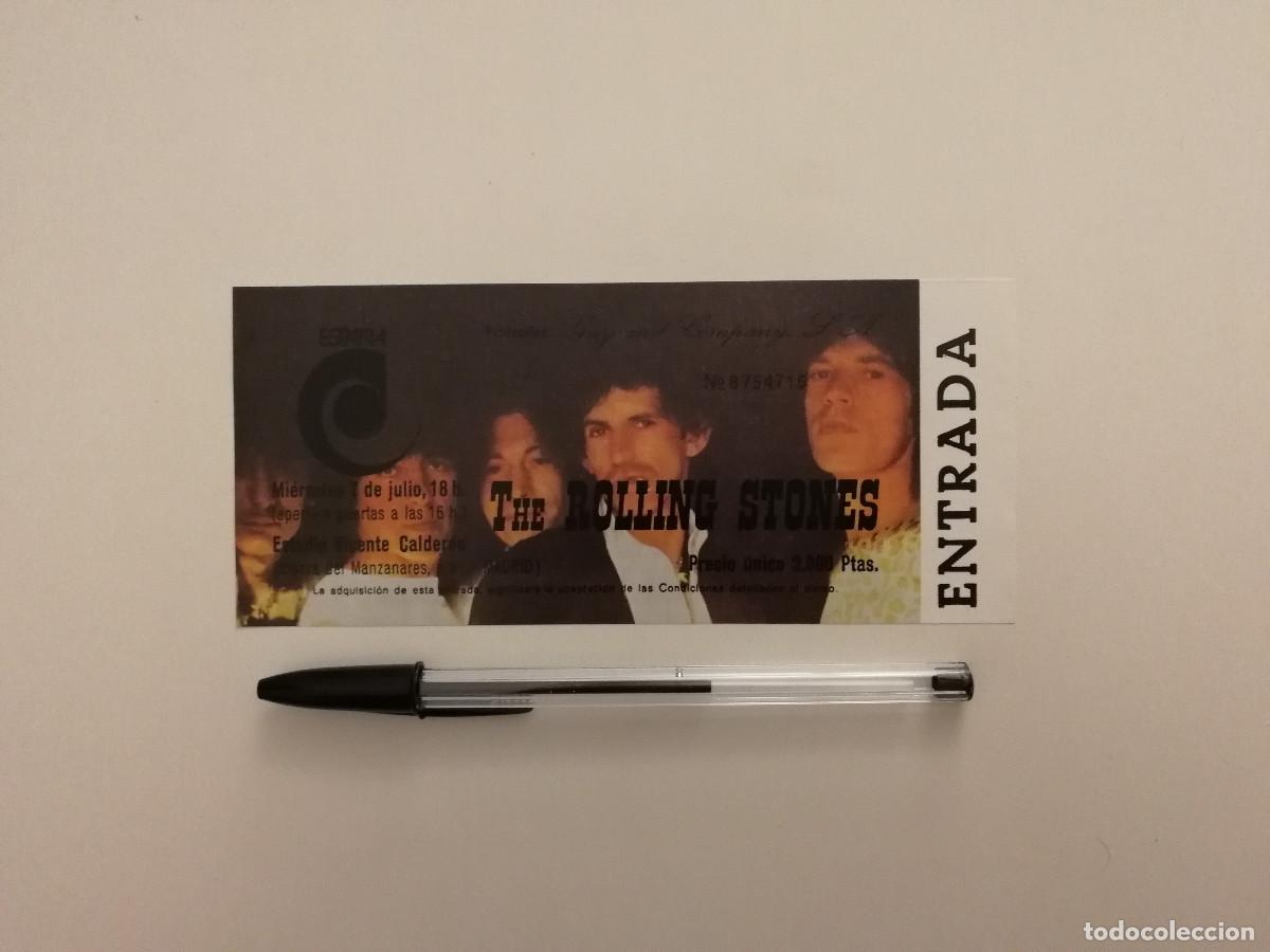 Entradas Antiguas de Conciertos: ENTRADA REPRODUCCION - THE ROLLING STONES - MUSICA